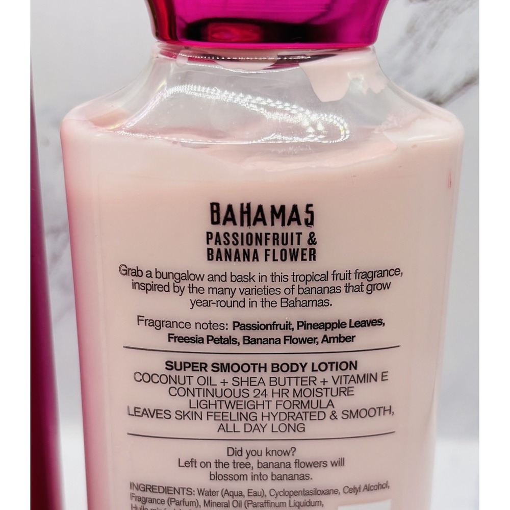 Bath & Body Works BAHAMAS PASSIONFRUIT & BANANA FLOWER Body Spray & Body Lotion - Picture 4 of 8